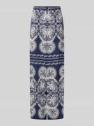 Seidensticker Wide Leg Stoffhose mit elastischem Bund in Marine, Größe...