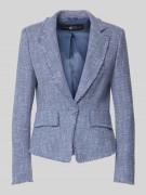 Luisa Cerano Blazer mit Fransen in Jeansblau, Größe 36