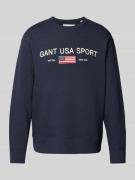 Gant Sweatshirt mit Label-Stitching in Marine, Größe L