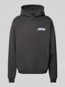 Multiply Apparel Oversized Hoodie mit Label-Print in Black, Größe S