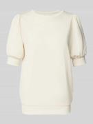 Soyaconcept Sweatshirt mit gerippten Abschlüssen in Offwhite, Größe XL
