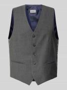 Pierre Cardin Weste mit Knopfleiste Modell 'Hugo' in Anthrazit, Größe ...