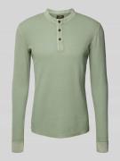Superdry Longsleeve mit Label-Detail in Mint, Größe L
