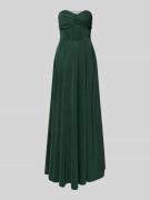 Mascara Abendkleid mit Herz-Ausschnitt in Dunkelgruen, Größe 34