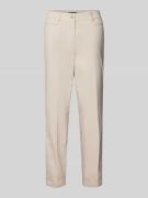Gardeur Slim Fit Hose mit Bügelfalten Modell 'Denise' in Sand, Größe 4...