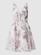 Luxuar Cocktailkleid aus Chiffon in Rose, Größe 38