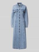 Copenhagen Muse Jeanskleid mit Brusttaschen in Hellblau, Größe M