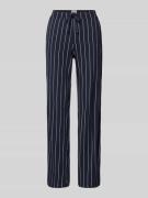 Schiesser Pyjama-Hose mit Blockstreifen in Dunkelblau, Größe 36