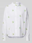 0039 Italy Regular Fit Hemdbluse mit Motiv-Stitching Modell 'LUCY' in ...