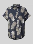 0039 Italy Blusenshirt mit kurzärmeligem Design Modell 'DERRY' in Dunk...