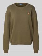 Polo Ralph Lauren Oversized Sweatshirt mit Label-Stitching in Oliv, Gr...