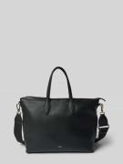 Abro Shopper mit Label-Applikation Modell 'CLIVIA' in Black, Größe 1