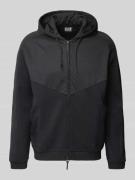 EA7 Emporio Armani Sweatjacke mit Kapuze in Black, Größe L