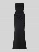 SISTAGLAM Abendkleid mit Raffungen Modell 'Selene' in Black, Größe 38