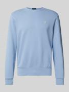 Polo Ralph Lauren Sweatshirt mit Label-Stitching in Jeansblau, Größe L