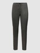 Cambio Hose mit Allover-Muster Modell 'Ros' in Black, Größe 44