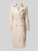 ZABAIONE Trenchcoat mit Bindegürtel Modell 'UM44A' in Beige, Größe L