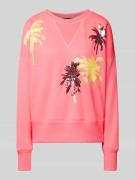 miss goodlife Sweatshirt mit Paillettenbesatz in Pink, Größe L