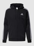 ADIDAS SPORTSWEAR Sweatjacke mit Label-Stitching in Black, Größe L