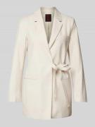 Stefanel Blazer mit Paspeltaschen in Offwhite, Größe 38