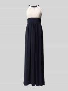 Jake*s Cocktail Abendkleid mit Collierkragen in Marine Melange, Größe ...