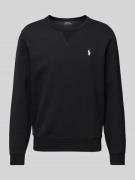 Polo Ralph Lauren Sweatshirt mit Logo-Stitching in Black, Größe L