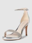 Buffalo Sandaletten mit Zierbesatz Modell 'MONROE' in Silber, Größe 40