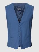 MCNEAL Slim Fit Weste mit Paspeltaschen in Jeansblau, Größe 50
