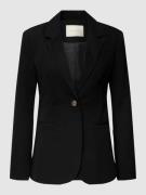 Kaffe Blazer mit angedeuteten Leistentaschen in Black, Größe 42