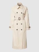 Tommy Hilfiger Trenchcoat mit Taillengürtel in Sand, Größe 46
