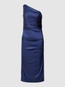Unique Abendkleid mit Raffungen in Marine, Größe 36