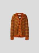 Marni Oversized Jacke aus Mohair-Mix in Orange, Größe 46