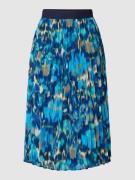 s.Oliver RED LABEL Midirock mit Allover-Muster Modell 'Aqua' in Petrol...