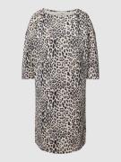 Christian Berg Woman Kleid mit unifarbenem Design und Animal-Print in ...