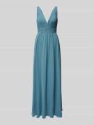 Mascara Abendkleid mit Plisseefalten in Gruen, Größe 40