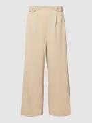 QS Culotte mit elastischem Bund in Beige, Größe 40