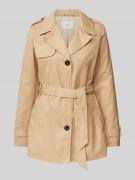 s.Oliver RED LABEL Trenchcoat mit Bindegürtel in Sand, Größe 48