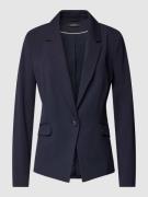 comma Shaped Fit Blazer aus Viskose-Mix in Marine, Größe 34