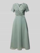 Swing Cocktailkleid in Wickel-Optik in Hellgruen, Größe 36