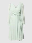TROYDEN COLLECTION Knielanges Kleid in Wickel-Optik in Mint, Größe 34
