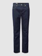 Levi's® Straight Fit Jeans mit Stretch-Anteil Modell '502' in Dunkelbl...