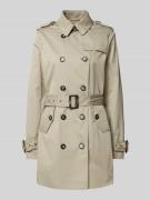 Gil Bret Trenchcoat mit Taillengürtel in Sand, Größe 36