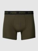 PUMA Trunks mit Label-Detail im 3er-Pack in Oliv, Größe L