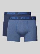 PUMA Trunks mit Label-Detail im 2er-Pack in Jeansblau, Größe S