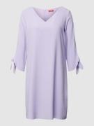 Esprit Minikleid in unifarbenem Design in Flieder, Größe 36