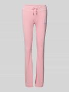 Juicy Couture Sweatpants mit Label-Stitching in Pink, Größe L