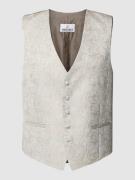 Wilvorst Weste mit Paisley-Muster in Beige, Größe 56
