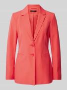 comma Blazer mit Leistentaschen in Pink, Größe 36