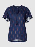 Lauren Ralph Lauren Bluse aus Leinen-Mix mit Allover-Muster Modell 'YO...