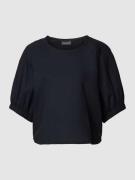 Emporio Armani Cropped Blusenshirt mit 3/4-Arm in Marine, Größe 38